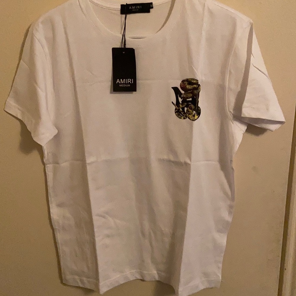 Amiri snake print tee